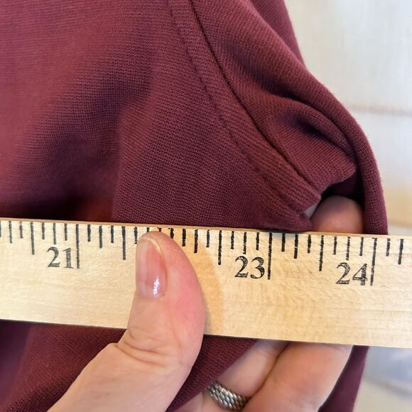 Tommy Hilfiger Burgundy Navy Colorblock Lightweight Varsity Bomber Jacket L - Picture 7 of 11